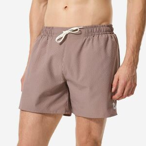 Șort de baie surf scurt 15" 100 Texturat Maro Bărbați imagine