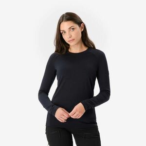 Bluză cu lână merinos Merino Resist Bleumarin Damă imagine