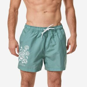 Șort de baie scurt Boardshort surf 15" 100 Rad Verde Bărbați imagine