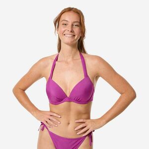 Bustieră de baie push up cu bureți ficși Elena Folk Mov Damă imagine