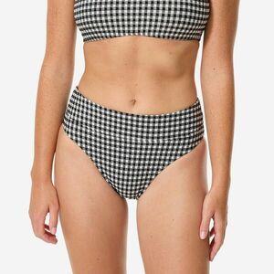 Slip de baie surf talie înaltă Vichy Nora Negru și Alb Damă imagine