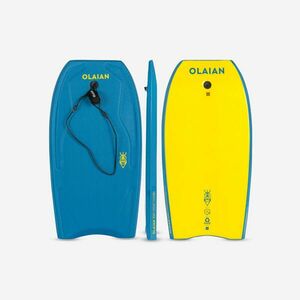 Bodyboard 100 cu leash pentru mână Mărimea 36'' Albastru-Galben Copii imagine
