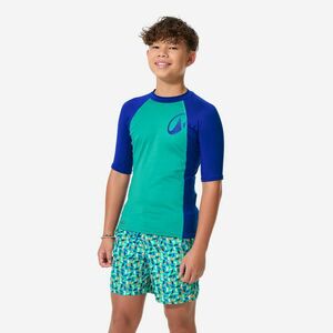 Tricou anti-UV surf 500 UPF50+, UV>95% Albastru și verde Băieți imagine