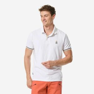 Tricou Polo navigație Sailing 100 Alb Bărbați imagine