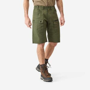 Pantalon scurt cargo lejer tip bermude 500 Verde imagine