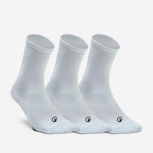 Set 3 perechi șosete de fitness trei sferturi, alb imagine