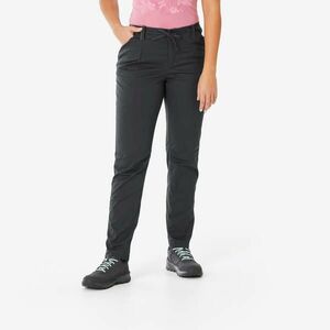 Pantalon Regular Drumeție în Natură NH500 Gri Damă imagine