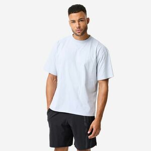 Tricou larg pentru bodybuilding Albastru Bărbați imagine
