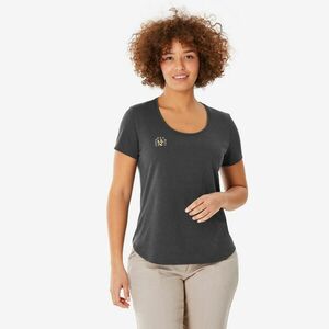 Tricou Drumeție NH500 Gri Damă imagine