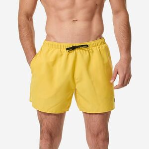Șort de baie Boardshort surf Hendaia pockets Galben argilă Bărbați imagine