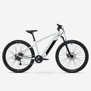Bicicletă MTB electrică drumeție semi-rigidă 29" cadru aluminiu E-EXPL 100 Alb imagine