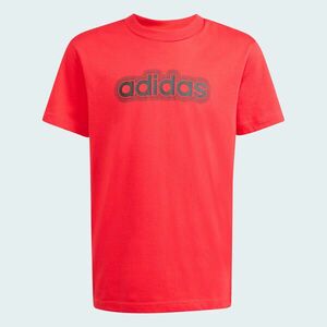 Tricou ADIDAS din bumbac, roșu, copii imagine