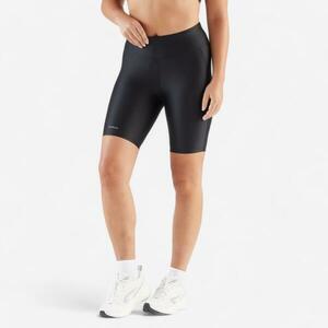 Colanți scurți Alergare Jogging KIPRUN Run 100 Negru Damă imagine