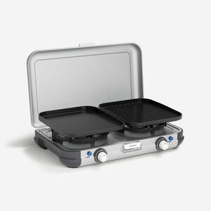 Aragaz de camping cu gaz, 2 arzătoare, Camp & Grill - Plancha, Grill imagine