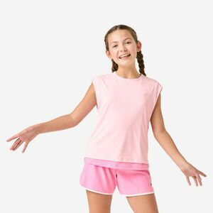 Tricou respirant sport 2 în 1 Roz Fete imagine