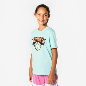 Tricou de baschet NBA Knicks copii, 900 albastru gri imagine