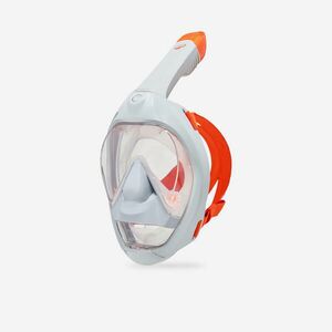 Mască snorkeling scufundări Easybreath 900 Gri portocaliu imagine