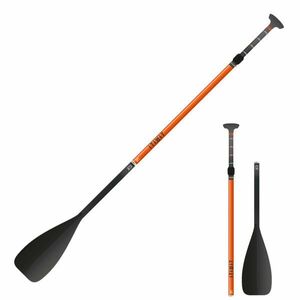 Pagaie de stand up paddle 500 din 3 segmente - 170-210 cm fibră și carbon imagine