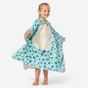 Poncho de baie bumbac Verde imprimeu câine Bebeluși imagine