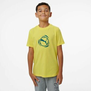 Tricou bumbac cu imprimeu Puma Galben Copii imagine
