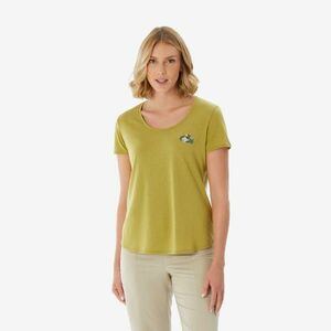 Tricou de drumeție NH500 kaki damă imagine