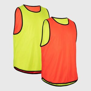 Vestă Reversibilă Rugby R500 Portocaliu-Galben imagine