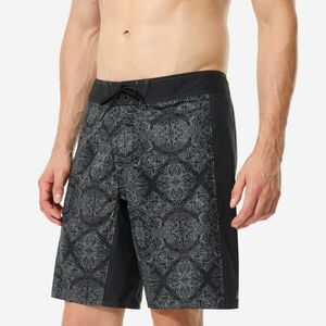 Șort de baie boardshort surf lung 19" 500 Arch scarabia Gri Bărbați imagine