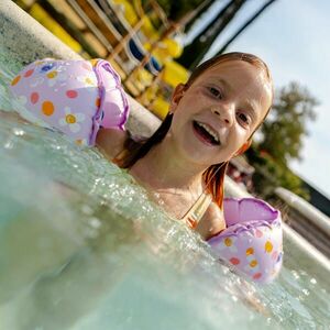 Centură aripioare adaptabilă înot piscină Tiswim allpop Mov Copii 15-30 kg imagine