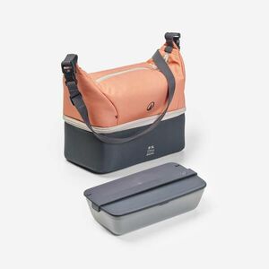 Geantă frigorifică Lunchbox 5L + cutie alimente 1L din plastic Portocaliu imagine