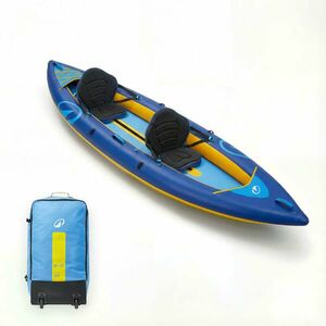 Caiac-canoe gonflabil pentru plimbări 1-2 persoane Tribord 100 Confort imagine