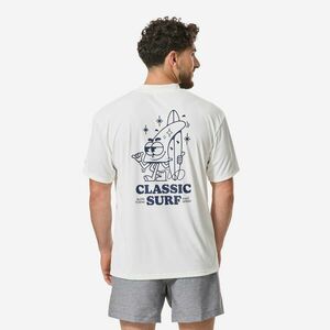 Tricou anti-UV croială largă UPF50+, UV>95% Alb Bărbați imagine