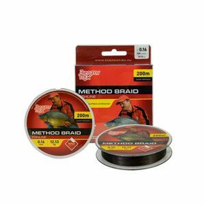 Fir textil Benzar Method Braid, maro, 200m (Diametru fir: 0.14 mm) imagine