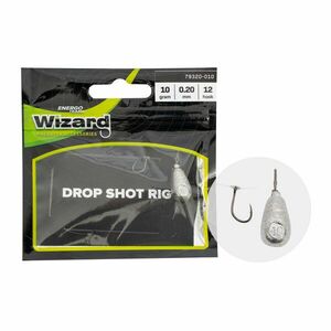 Montura Energoteam Wizard Leader Fluorocarbon Drop Shot Rig (Greutate plumb: 10g) imagine