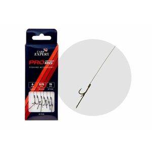 Carlige Legate Carp Expert Pro Method Feeder Hair Rig, spin 10mm, 6buc/plic (Marime Carlige: Nr. 10) imagine