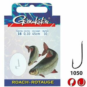Carlige legate Roach 0, 14mm 10buc/Plic (GK.140146.) Gamakatsu 1050N (Marime Carlige: Nr. 16) imagine