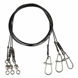 Struna Black 7 Trace 20cm/0, 35mm/7kg/ 3buc/plic Savage Gear imagine