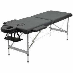 Masa de masaj portabila si pliabila HOMCOM, aluminiu si PU, captusit | Aosom Romania imagine