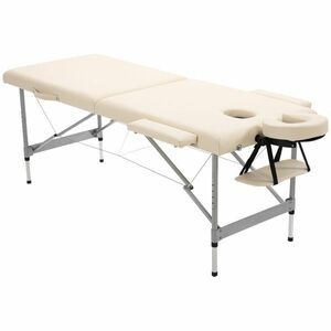 HOMCOM Pat de masaj pliabil, incl. deschidere pentru față, suporturi pentru brațe, tăvițe pentru mâini, masă de masaj mobilă, 186 cm x 71 cm x 83 cm | Aosom Romania imagine