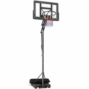 SPORTNOW Coș de Baschet Reglabil 235-305cm, Rezistent la Impact, Negru | Aosom Romania imagine