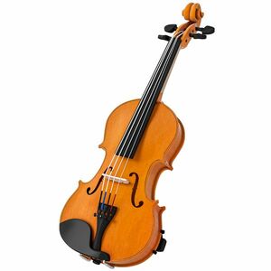 HOMCOM Vioară 4/4 set din lemn masiv pentru adulți și începători cu toc ușor și portabil 60 x 21 cm maro | Aosom Romania imagine