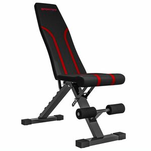 SPORTNOW Bancă Fitness Pliabilă, Bancă Abdominale Multifuncțională Înclinabilă cu Spătar Reglabil pe 6 Niveluri Negru | Aosom Romania imagine