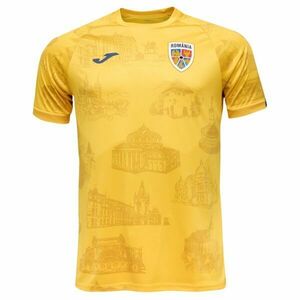 Joma FED. FUTBOL RUMANÍA PRE-GAME SHORT SLEEVE T-SHIRT Tricou sport bărbați, galben, mărime imagine