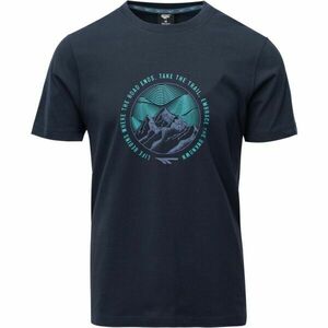 Hi-Tec VILDER Tricou din bumbac pentru bărbați, albastru închis, mărime imagine