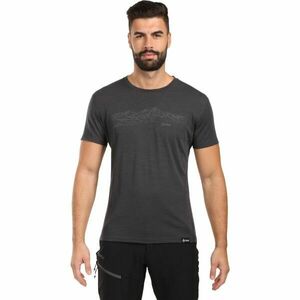 KILPI SLOPER Tricou din lână merino pentru bărbați, gri închis, mărime imagine