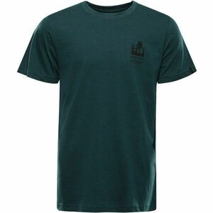 ALPINE PRO NOGER Tricou pentru bărbați, verde închis, mărime imagine