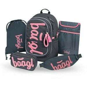 BAAGL 5 SET CORE LOGO Set școlar, gri închis, mărime imagine