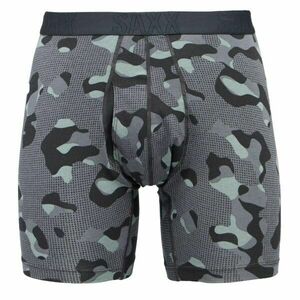 SAXX DROPTEMP COOLING COTTON BOXER BRIEF FLY Boxeri funcționali pentru bărbați, gri închis, mărime imagine