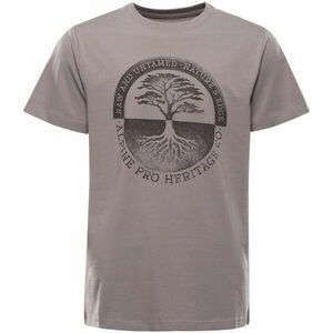 ALPINE PRO DORG Tricou din bumbac pentru bărbați, gri, mărime imagine
