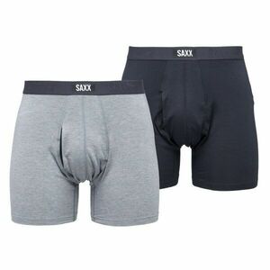 SAXX VIBE EXTRA SUPER SOFT 2PK Boxeri pentru bărbați, gri, mărime imagine