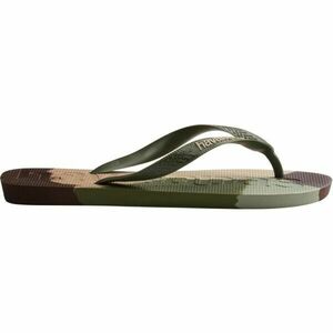 HAVAIANAS TOP LOGO MANIA COLORS II Șlapi unisex, kaki, mărime 45/46 imagine
